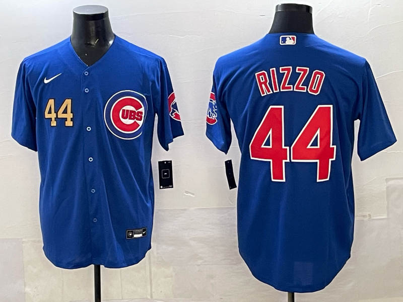 Men Chicago Cubs #44 Rizzo blue Nike MLB 2025 jersey 009->boston red sox->MLB Jersey